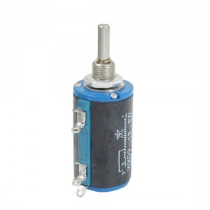 WXD3-13 4.7K ohm 2W Watts 4mm Round Shaft Rotary Wire Wound Potentiometer