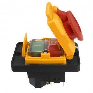 AC 230V 15A/12A/6A DPST 2-Phase Start-up Motor Momentary Electromagnetic Switch