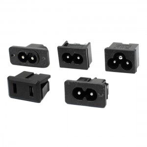 3 Pcs Male Plug IEC320 C8 AC Power Inlet Socket + IEC320 C6 Plug + US Plug