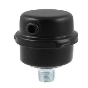 3/8"PT Male Thread 7.5mm Hole Exhaust System Silencer Muffler Black