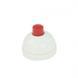 AC 250V 3A Round Wall Panel Cover Doorbell Switch White Red