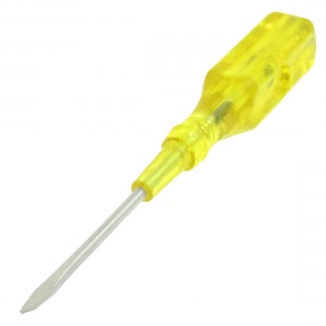 5mm Slotted Screwdriver AC 100V-500V Voltage Tester Electroprobe Clear Yellow