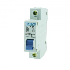 230/400VAC Single Pole 1P Overload Protection MCB Mini Circuit Breaker