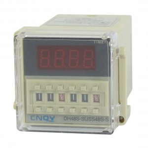 DH48S-S LCD Display Time Timer Delay Relay 8-Pin SPST 0.1S-99H AC/DC24V