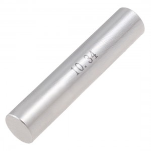 Hole Measuring 10.34mm x 50mm Pin Gage Gauge w Plastic Cylindrical Box