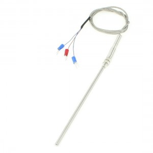 1M PT100 Type 400 Degree Celsius Thermocouple Sensor 5mm Probe Dia