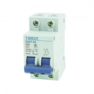 AC 400V 50A 2 Poles 2P Overload Protection MCB Mini Circuit Breaker