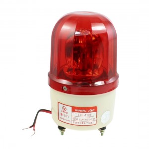 Red Rotating Flashing Light Signal Tower Industrial Lamp DC 24V 10W