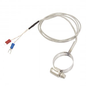 0-400C K Type Temperature Sensors Thermocouple 1M w 1.4" Clamp Hoop Probe