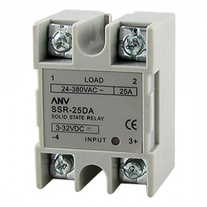 SSR-25DA 3-32V DC Input 24-380V AC Output 25A Solid State Relay Fmvpj