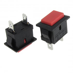 5pcs 2 Pin Red Momentary NO On/Off SPST Push Button Switch 6A/250V 10A/125V AC