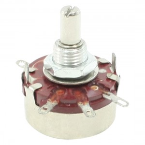 2.2K ohm 2W Watts 6mm Round Shaft Rotary Taper Carbon Potentiometer WTH118