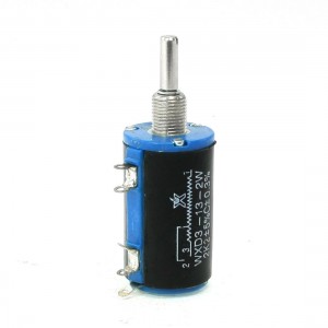 WXD3-13 2.2K ohm 2 Watts 4mm Round Shaft Rotary Wire Wound Potentiometer