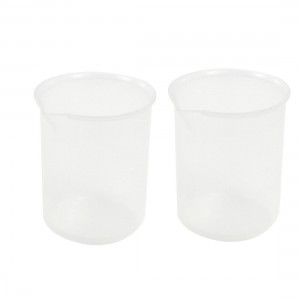 100mL Capacity Measuring Cup Laboratory Set Polypropylene Beaker Pair