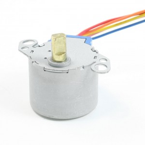 CW/CCW 5mm Shaft Metal Shell Fan Synchronous Motor 24RPM DC 12V