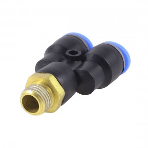 1 4" PT Male Thread to 10mm Y Shape Air Pneumatic Quick Joint Fitting Adapter