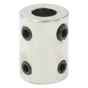 8mm Silver Tone Bore Electric Car Toy Motor Wheel Coupling Joint