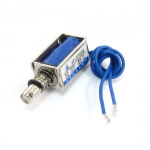 DC 12V 1A Push Pull Type Open Frame Solenoid Electromagnet 10mm 0.8N 0.2LB