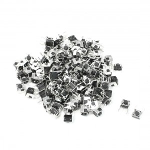 100pcs 6x6x5mm 2 Pin PCB Right Angle Momentary Tactile Push Button Switch