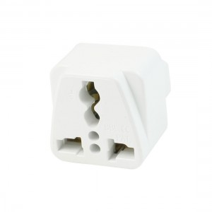 AC 250V/10A 125V/15A UK AU US Socket to C14 Plug Travel Power Adapter White