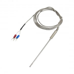 K Type 95mm x 3mm Temperature Controller Earth Thermocouple Probe 2M