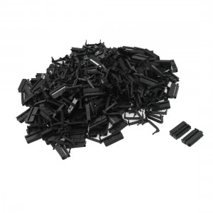 200 Pcs 2.54mm Pitch Female 20 Pin Flat Cable IDC Socket Connector Black