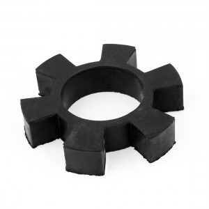 Black 6 Petal Design 3.1" OD Rubber Shaft Coupler Damper Shock Absorber