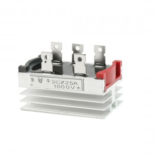 Aluminum Heatsink Base Threee Phase Bridge Rectifier 25A 1000V