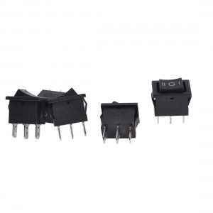 5 Pieces AC 250V/6A 125V/10A 3 Pin SPDT Snap in on/off/on Rocker Switch