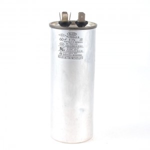 450VAC 60uF 5% Lug Terminal Cylindrical Motor Running Capacitor CBB65A