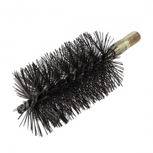 12mm Thread 63mm Diameter Steel Wire Tube Brush Cleaning Tool
