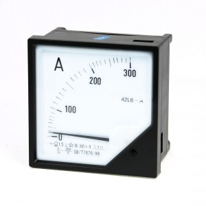Plastic Housing AC 0-300A Range Analog Panel Meter Amperemeter 42L6-A