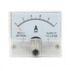 DC 0-1A Current Rectangular Panel Analog Ammeter Measuring Tool 85C1-A