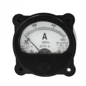 Class 2.5 AC 0-600A Screw Mounted Amperemeter Panel Meter Gauge 62T51-A