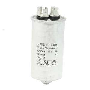 Air Conditioner AC 450V 16uF Cylindrical Motor Capacitor CBB65