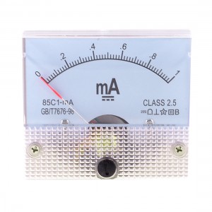 2.5 Accuracy DC 0-1mA Analog Current Panel Meter Ammeter 85C1-mA