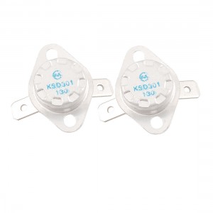 2 Pcs 130C Normal Closed Temperature Controlled Thermostat KSD301