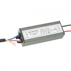Waterproof Wired Power Driver AC175-265V Input 20-38V 600mA Output for LED Light