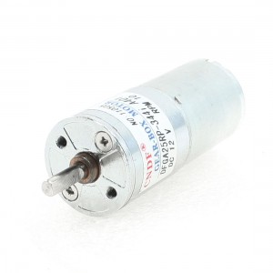 4mm Shaft Diameter Cylinder Shape Electric Gear Motor 12VDC 10RPM