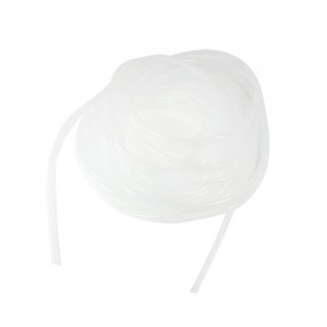 10M Long PE Polyethylene Spiral Cable Wire Wrap Tube White 8mm