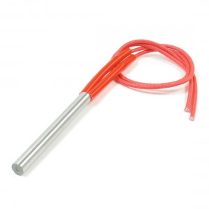 AC 110V 250W 6mm x 60mm Cartridge Heater Heating Tube Element Red Silver Tone