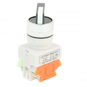 AC 660V 10A 2NO DPST 2 Position Rotary Selector Self-Locking Push Button Switch