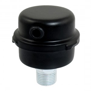 20mm Thread Dia Air Compressor Admitting Port Muffler Silencer Black