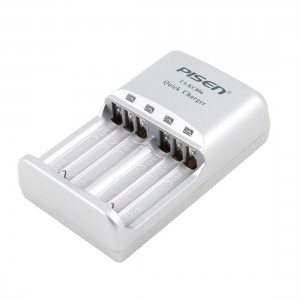 Gray AC 100-240V 2 Pin US Plug AA AAA NI-MH Rechargeable Battery Quick Charger