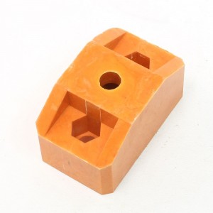 12mm Dia Triple Hole 44mm Height Bus Bar Insulator Support Orange