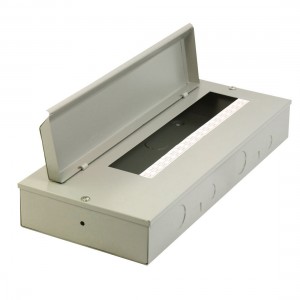 Rectangular Gray Metal Electrical Distribution Box Guard Covers