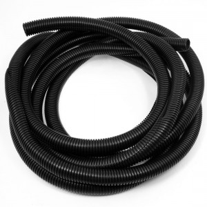 28mm Outer Diameter Convoluted Conduit Tube Wire Loom Harness 17Ft Long