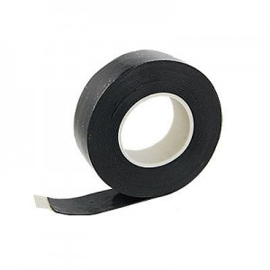 0.8mm x 24mm x 5m Black Rubber Insulating Seal Tape Roll New