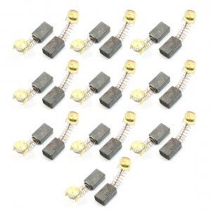 10 Pairs Sprial Spring 43/64" x 27/64" x 7/25" Motor Carbon Brush