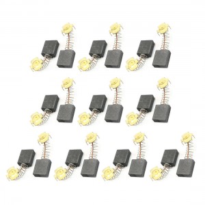 10 Pairs 43/64" x 19/32" x 7/25" Motor Carbon Brush for Power Tool